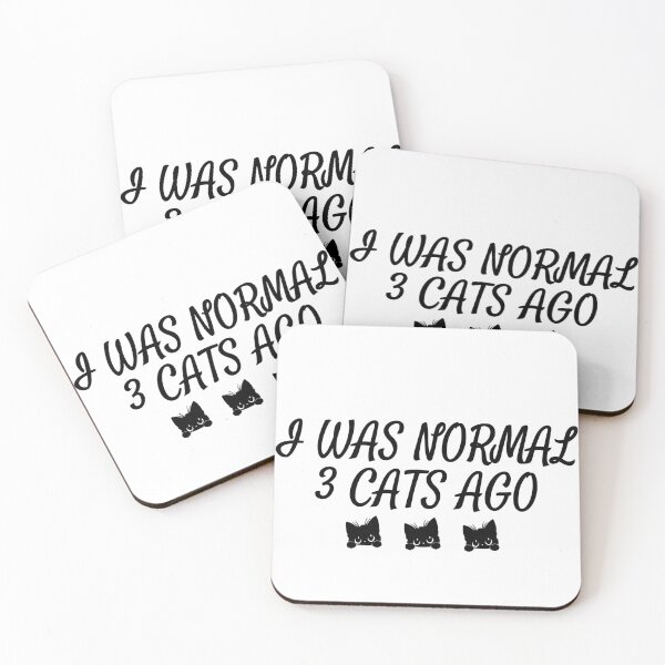 Item preview, Funny Cat Lady Quote I Was Normal 3 Cats Ago Gift designed and sold by Mikidesign1988.