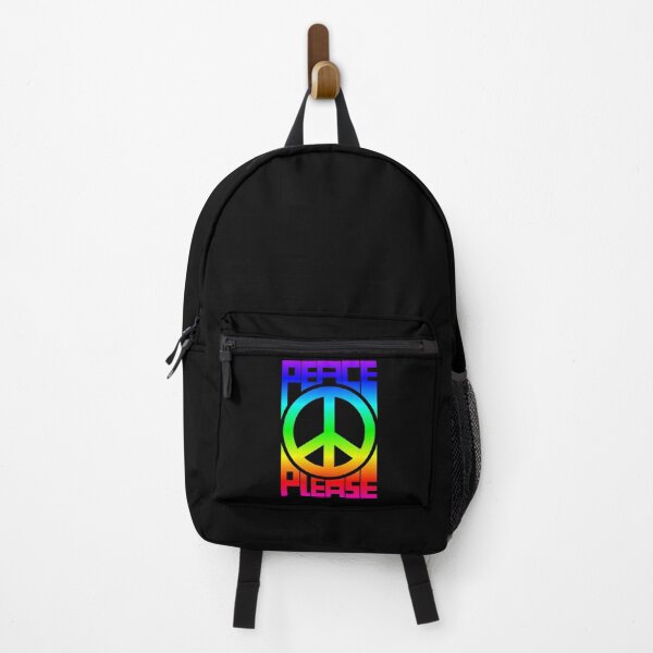 Item preview, Peace Please gradient symbol and text designed and sold by CreaTwinkles.