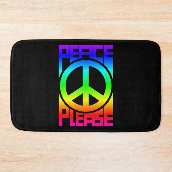 Item preview, Peace Please gradient symbol and text designed and sold by CreaTwinkles.