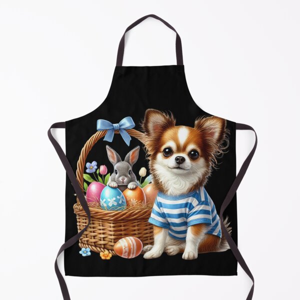 Item preview, Easter Puppy and Bunny in Basket – Cute Spring Dog Art with Colorful Eggs designed and sold by Dominik1994.