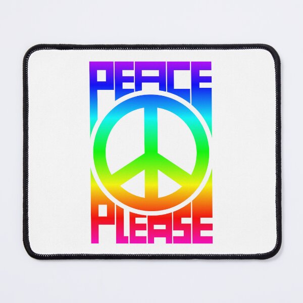 Item preview, Peace Please gradient symbol and text designed and sold by CreaTwinkles.