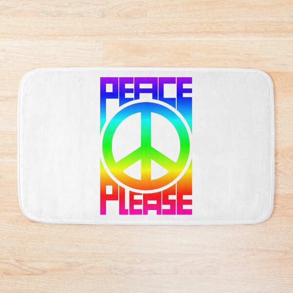 Item preview, Peace Please gradient symbol and text designed and sold by CreaTwinkles.