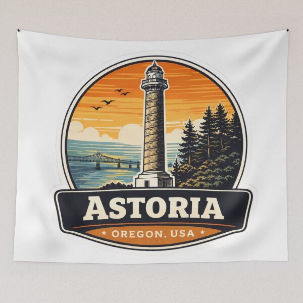 Aperçu de l'œuvre Astoria, Oregon créée et vendue par PamLeeDesign.