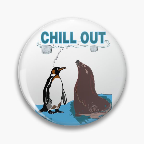 Item preview, Penguin Tells Seal To Chill Out designed and sold by kristalcurt.