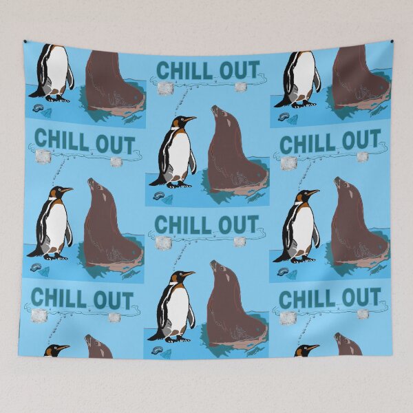 Item preview, Penguin Tells Seal To Chill Out designed and sold by kristalcurt.