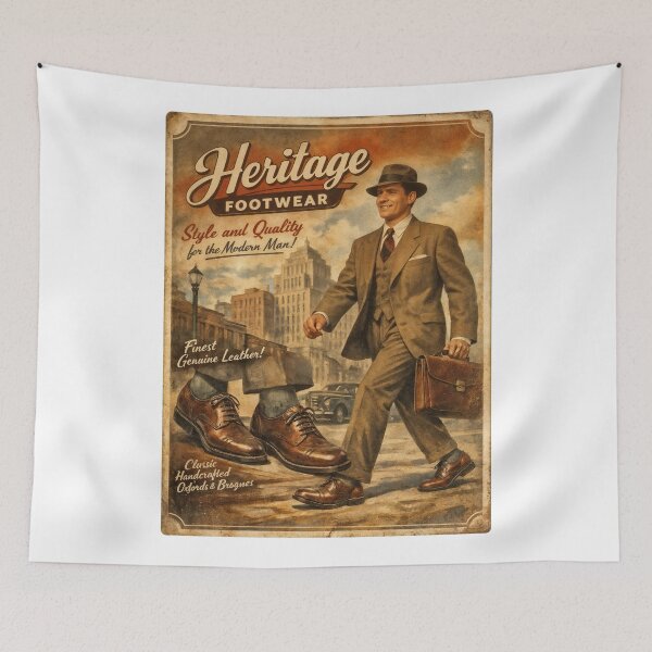 Item preview, Heritage Footwear Style and Quality for the Modern Man designed and sold by ForeverPrintsOK.