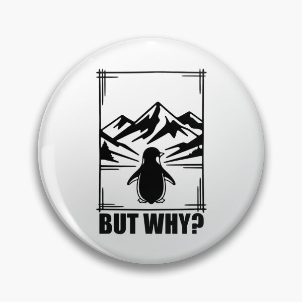 Item preview, Existential Penguin - Philosophical Journey Illustration designed and sold by GrumpySableye.