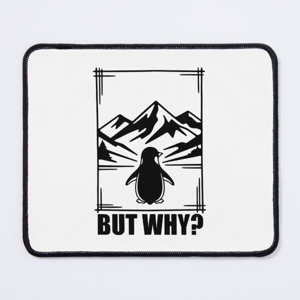 Item preview, Existential Penguin - Philosophical Journey Illustration designed and sold by GrumpySableye.