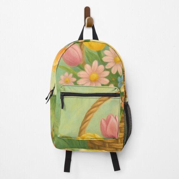 Item preview, Easter Basket with Spring Flowers, Spring Season Illustration designed and sold by FunFitLife Studio.