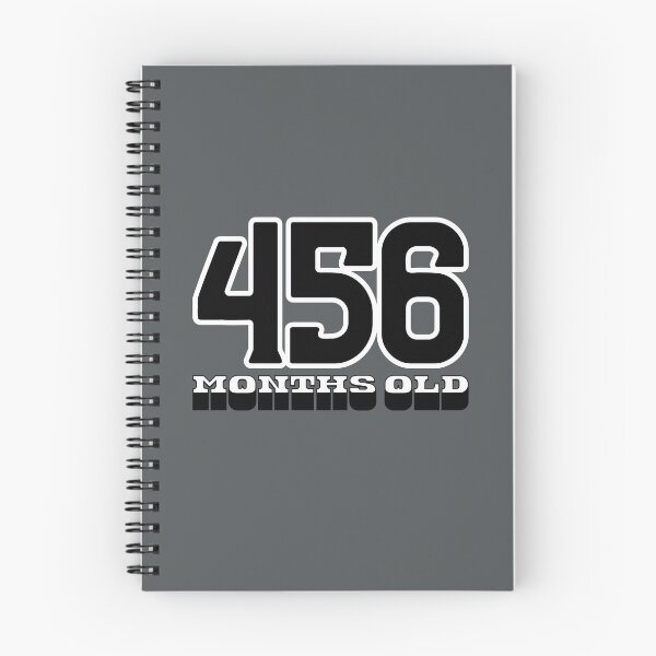 Item preview, 456 Months Old — Funny 38th Birthday Gag designed and sold by downUnderInk.