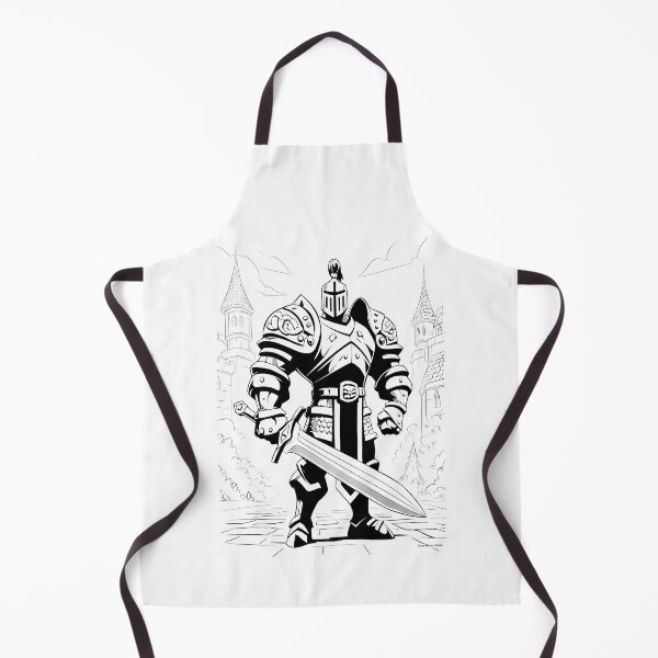 Item preview, Black and White Knight Coloring Page Style designed and sold by Piotrek0001.
