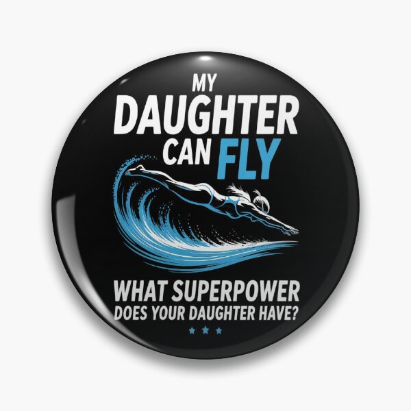 Item preview, My Daughter Can Fly Superpower Mom Dad Swim Team Parent designed and sold by orlodrake.