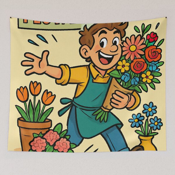 Item preview, Florist | Comics stylCartoone -  designed and sold by ComicsFactory.