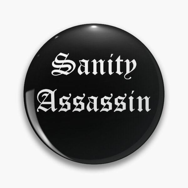 Item preview, Sanity Assassin Gothic Typography – Bauhaus Song Tribute designed and sold by simpledarkwavewisdom.