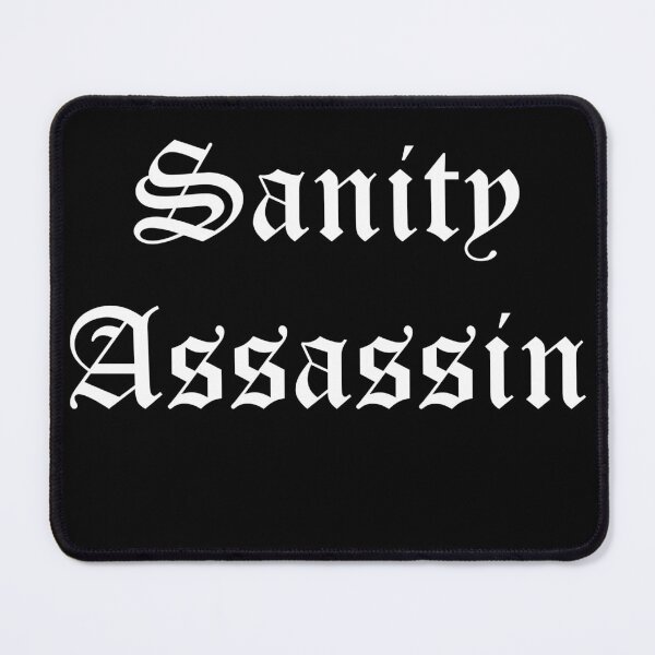 Item preview, Sanity Assassin Gothic Typography – Bauhaus Song Tribute designed and sold by simpledarkwavewisdom.