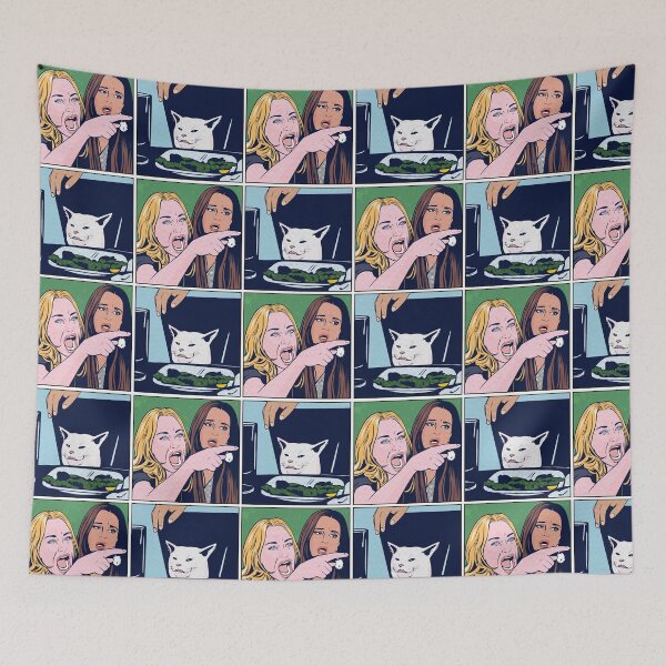 Item preview, Woman yelling at a cat meme in Pop art style designed and sold by Zummi.