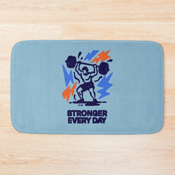 Item preview, Stronger Every Day – Minimalist Fitness Line Art Vector | Motivational Gym Design designed and sold by Design_Your_Day.