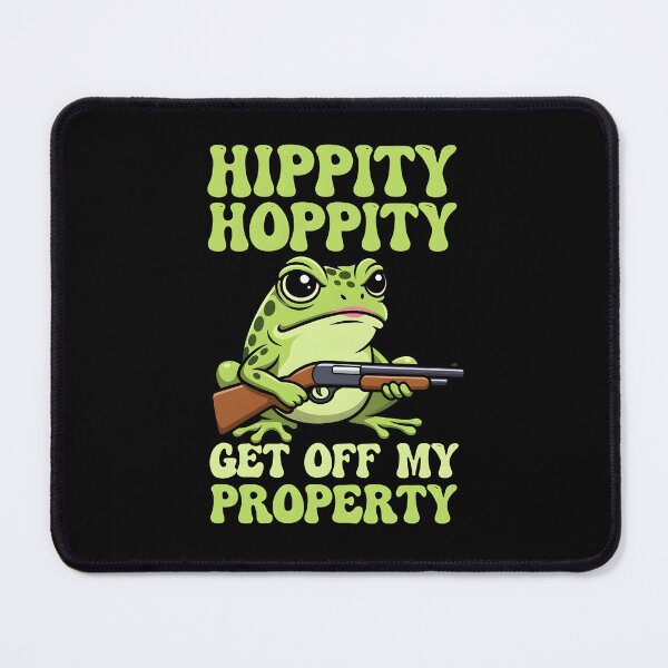Item preview, Hippity Hoppity Get Off My Property Frog designed and sold by dudelinart.