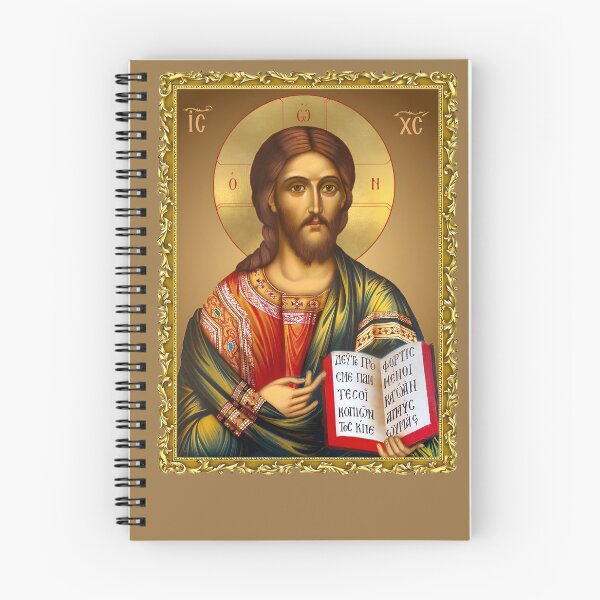 Item preview, icon in a frame Jesus Christ Lord Pantocrator, God Lord Pantocrator - Orthodox icon in a frame designed and sold by orthodox-icon.