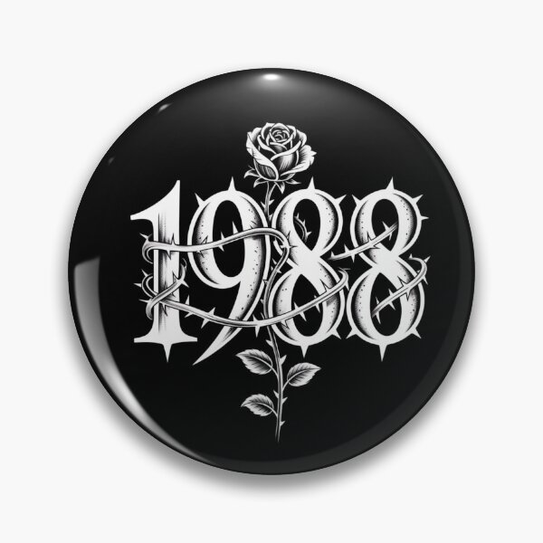 Item preview, 1988 RETRO ANIMATION 1988 Retro Rose T-Shirt – Vintage Roses & Thorns Graphic Tee designed and sold by KiciKi.