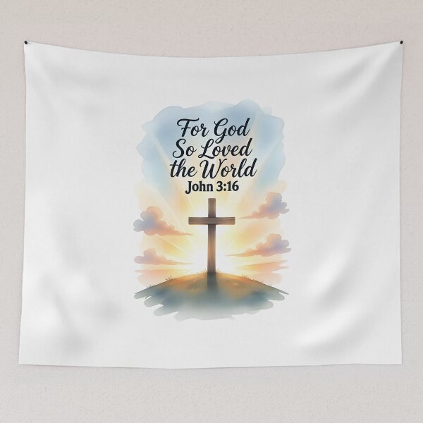 Item preview, For God So Loved the World – John 3:16 designed and sold by Crossible.
