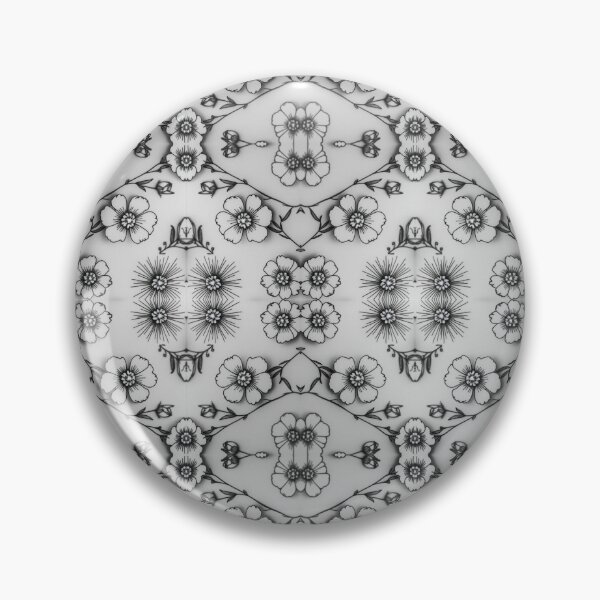 Item preview, Flower Motif  Black & White designed and sold by SacredTemple888.