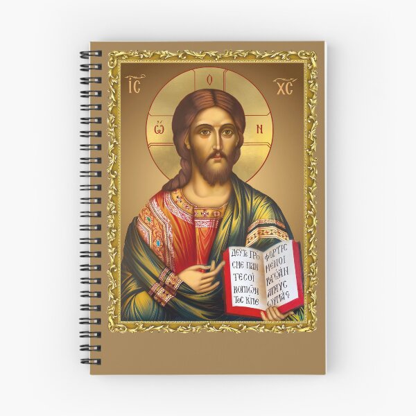 Item preview, icon in a frame Jesus Christ Lord Pantocrator, God Lord Pantocrator - Orthodox icon in a frame designed and sold by orthodox-icon.