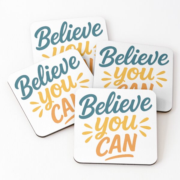 Item preview, Believe You Can Motivational Quote Design. designed and sold by The-T-In-Retro.