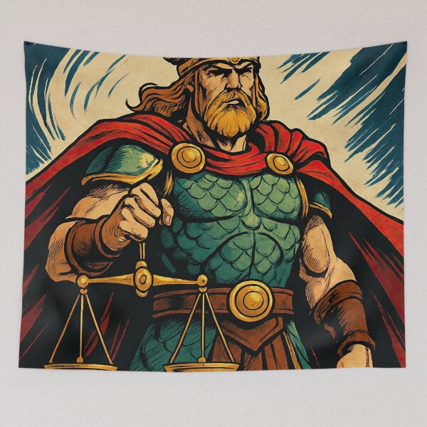 Item preview, Forseti, Norse mythology, god of justice  | Comics stylCartoone -  designed and sold by ComicsFactory.