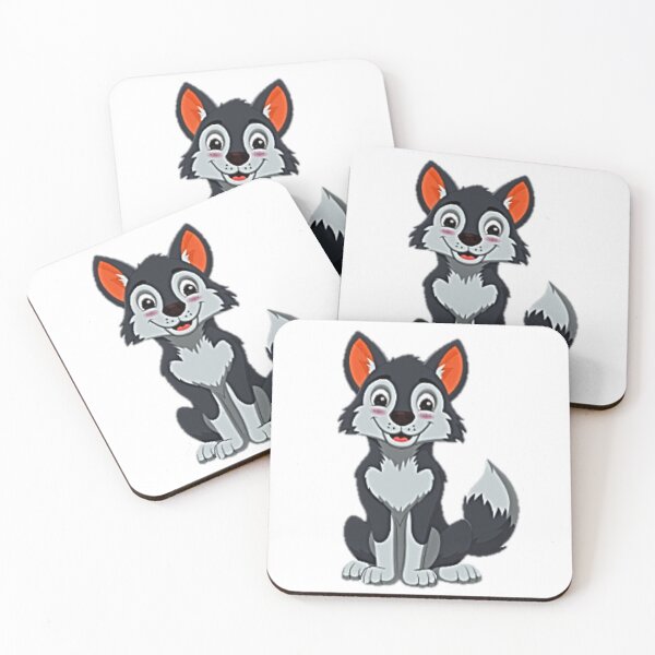 Item preview, Cute Cartoon Wolf designed and sold by NoxLand.