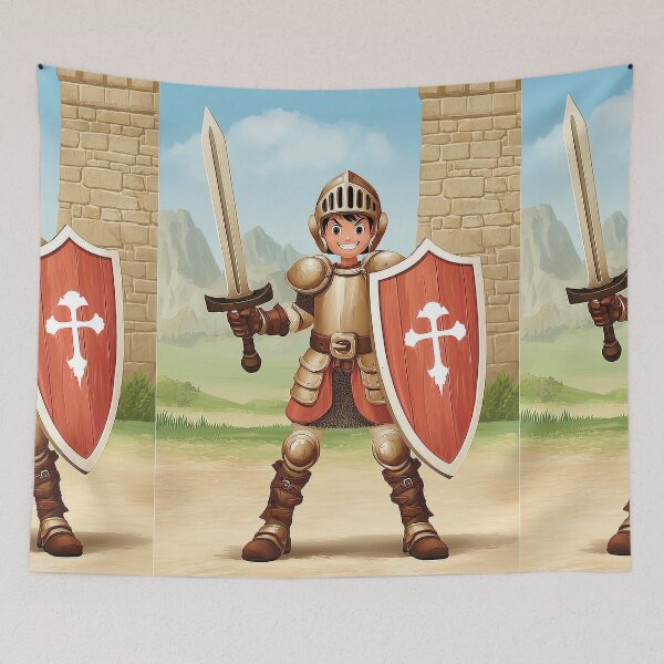 Item preview, Castle Guard with Red Cross Shield designed and sold by Piotrek0001.
