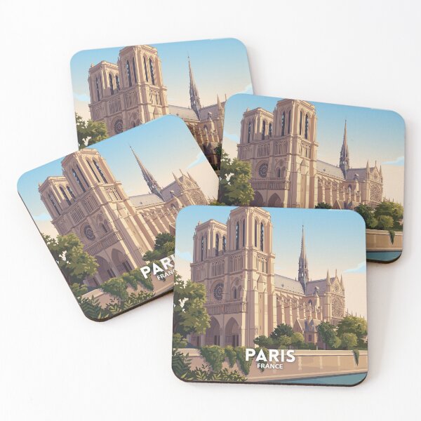 Item preview, Paris France Notre Dame Cathedral - Travel art designed and sold by Marciolini.