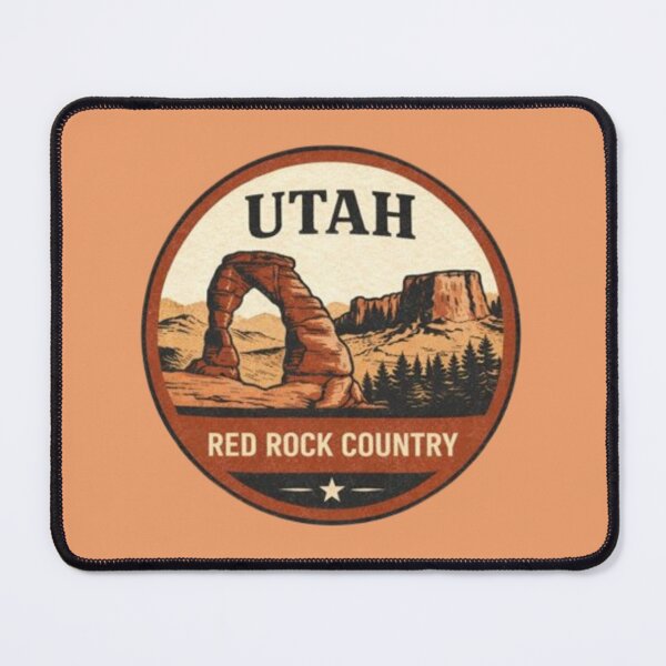 Item preview, Utah Red Rock Country Delicate Arch Vintage Badge designed and sold by Lordenzoo.