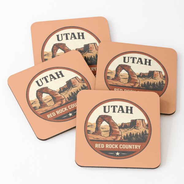 Item preview, Utah Red Rock Country Delicate Arch Vintage Badge designed and sold by Lordenzoo.