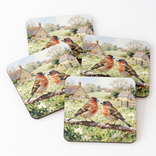 Item preview, Colorful Finch in Blooming Countryside #9 designed and sold by Helios Be. Lavsh.