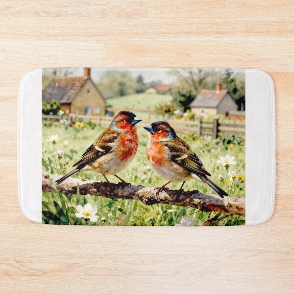 Item preview, Colorful Finch in Blooming Countryside #9 designed and sold by Helios Be. Lavsh.