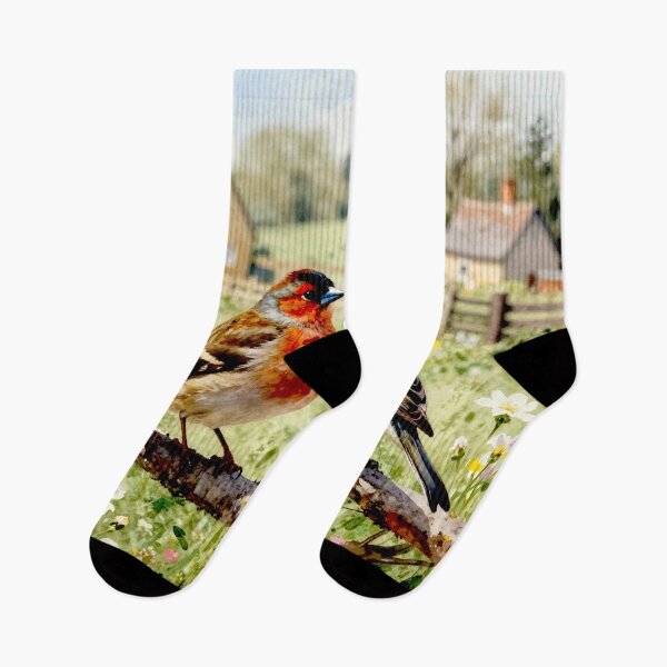 Item preview, Colorful Finch in Blooming Countryside #9 designed and sold by Helios Be. Lavsh.
