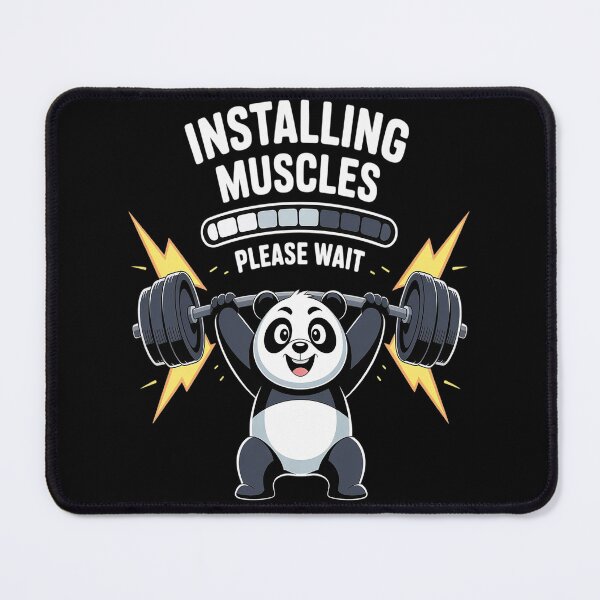 Item preview, Panda Installing Muscles Please Wait Gym Fitness designed and sold by orlodrake.