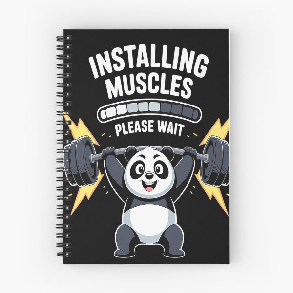 Item preview, Panda Installing Muscles Please Wait Gym Fitness designed and sold by orlodrake.