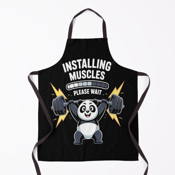 Item preview, Panda Installing Muscles Please Wait Gym Fitness designed and sold by orlodrake.