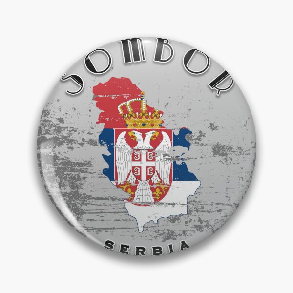 Item preview, Sombor Serbia Flag Worn  designed and sold by World Designs.