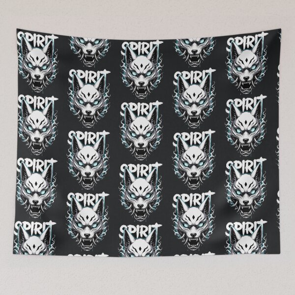 Item preview, Spirit Wolf – Neon Tribal Beast designed and sold by Taans-Creation.