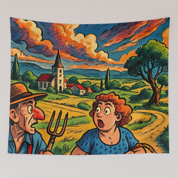 Item preview, France landscape | Comics stylCartoone -  designed and sold by ComicsFactory.