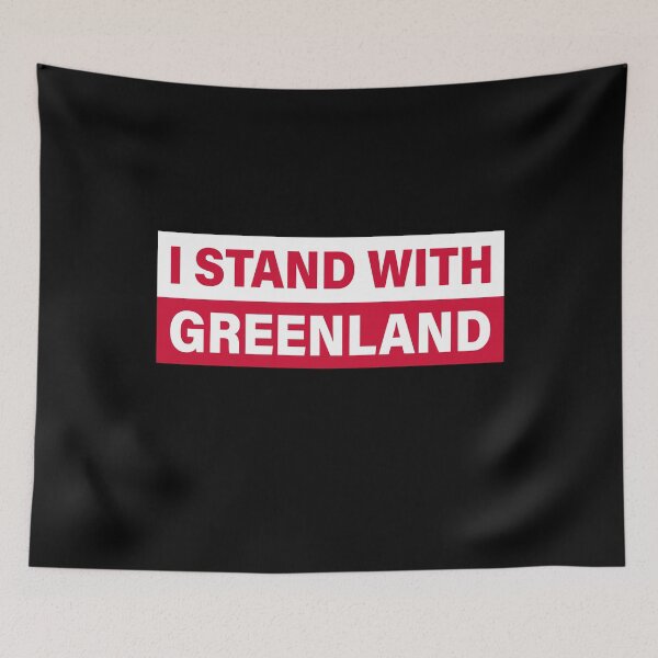 Item preview, I Stand With Greenland - Anti Trump designed and sold by PixVib.