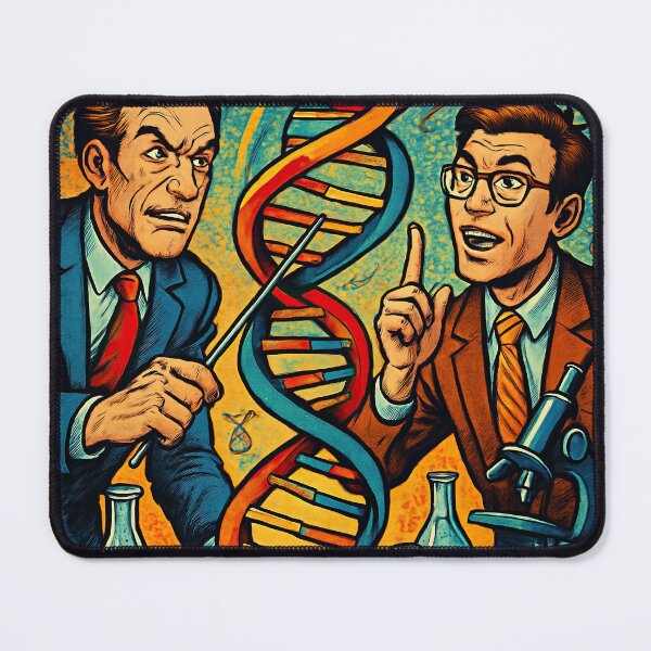 Item preview, Francis Crick and James Watson | Comics stylCartoone -  designed and sold by ComicsFactory.