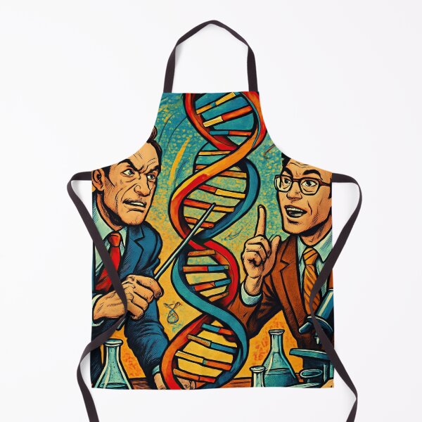 Item preview, Francis Crick and James Watson | Comics stylCartoone - designed and sold by ComicsFactory.