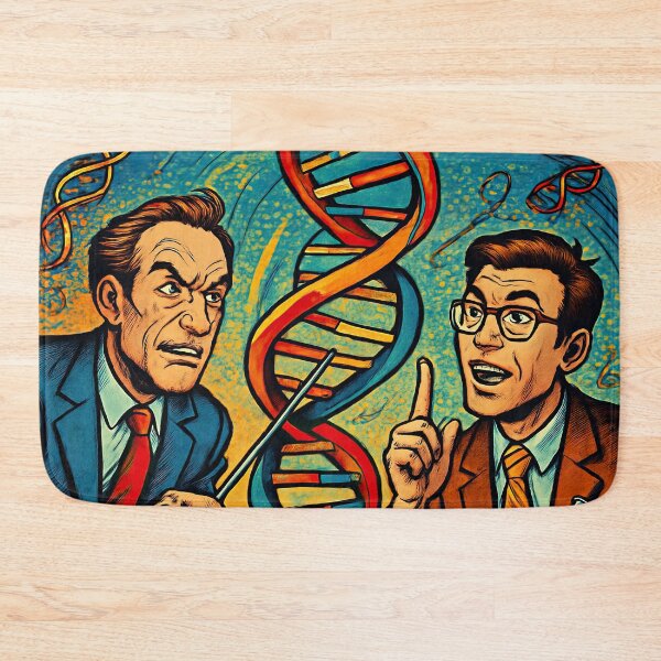 Item preview, Francis Crick and James Watson | Comics stylCartoone -  designed and sold by ComicsFactory.