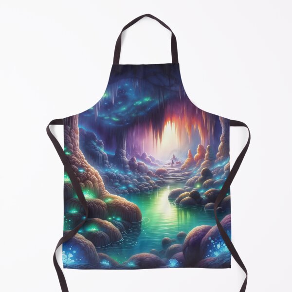 Item preview, Mystical Underground World - Bioluminescent Inner Earth Cave designed and sold by FriskyLemur.