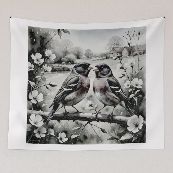 Item preview, Colorful Finch in Blooming Countryside #11 designed and sold by Helios Be. Lavsh.