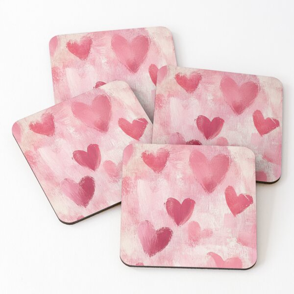 Item preview, Hand Painted Pink Hearts Seamless Pattern – Romantic Valentine Background designed and sold by Linda Roisum.